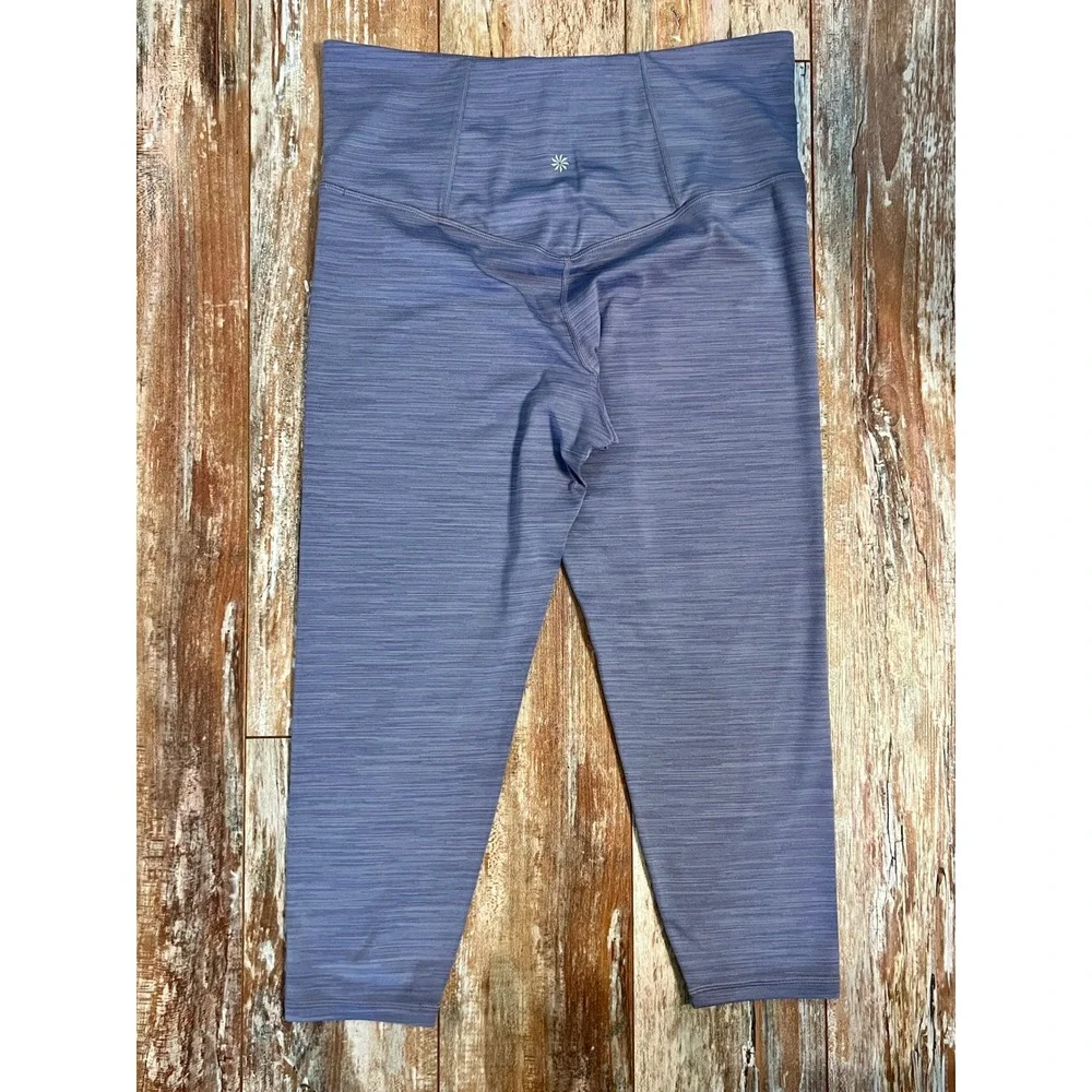 Athleta Elation Space Dye 7/8 Tight Purple High Rise Leggings 1X - Picture 4 of 9